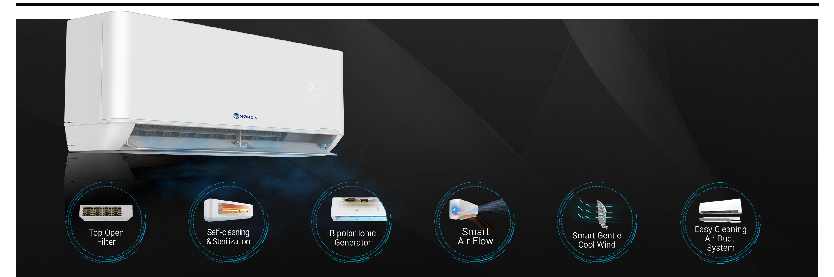 NØRDIS ORION PRO is a new generation inverter air conditioner-heat pump.